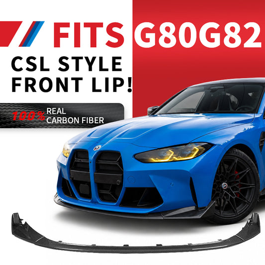 Perfiply Dry Carbon Fiber CSL Style Front lip For BMW M3 G80 G81 M4 G82 G83 G8X
