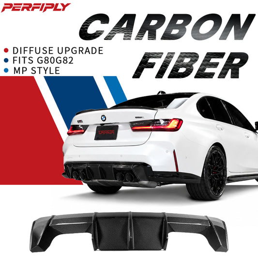 Perfiply Dry Carbon Fiber MP Style Diffuser For BMW M3 G80 G81 M4 G82 G83 G8X