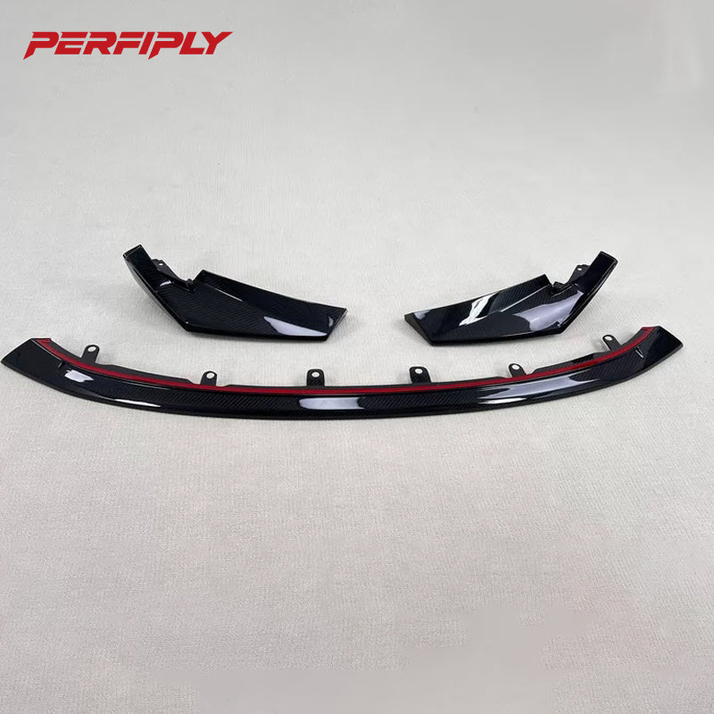 Perfiply Dry Carbon Fiber CSL Style Front lip For BMW M3 G80 G81 M4 G82 G83 G8X
