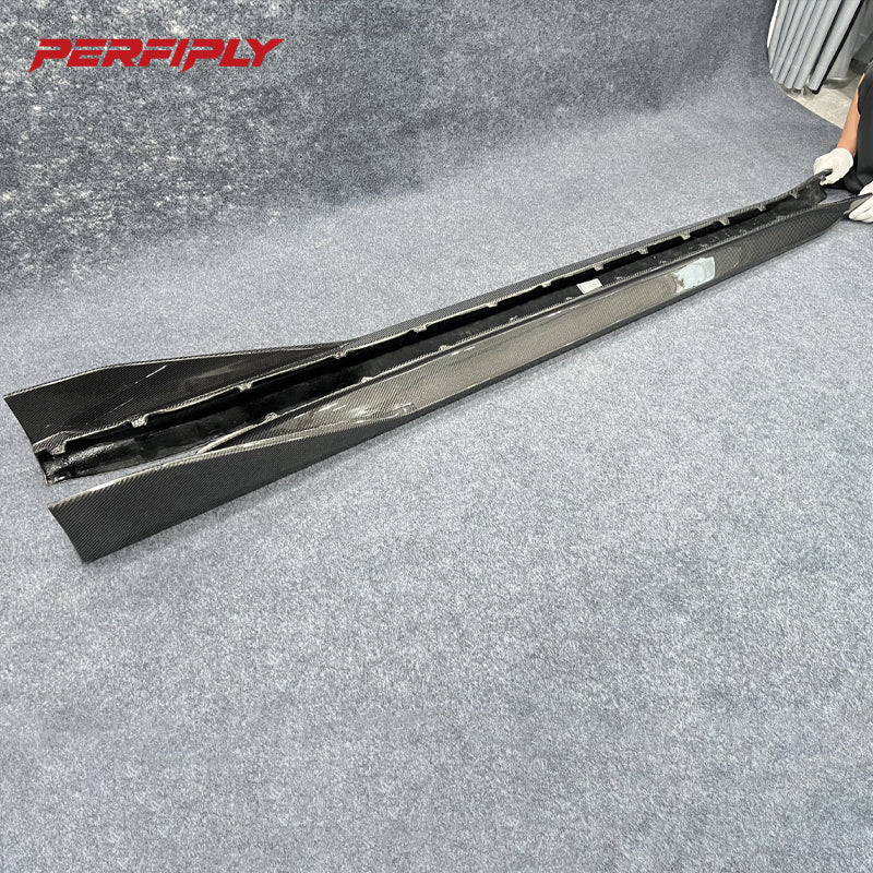 Perfiply Dry Carbon Fiber MP Style Side Skirts For BMW M3 G80 G81 M4 G82 G83 G8X