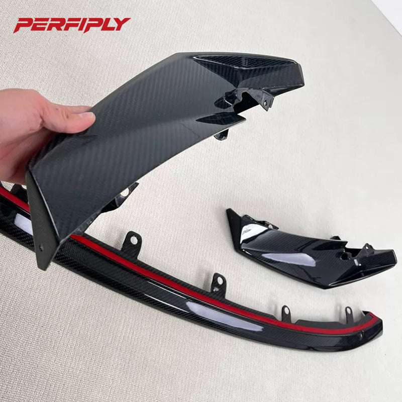 Perfiply Dry Carbon Fiber CSL Style Front lip For BMW M3 G80 G81 M4 G82 G83 G8X
