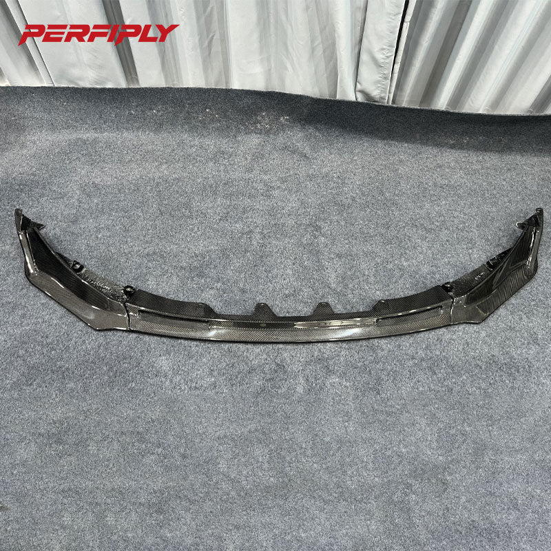 Perfiply Dry Carbon Fiber V Style Front lip For BMW M3 G80 G81 M4 G82 G83 G8X
