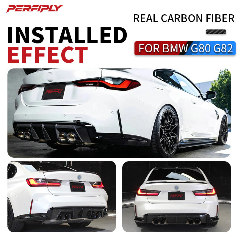 Perfiply Dry Carbon Fiber MP Style Diffuser For BMW M3 G80 G81 M4 G82 G83 G8X