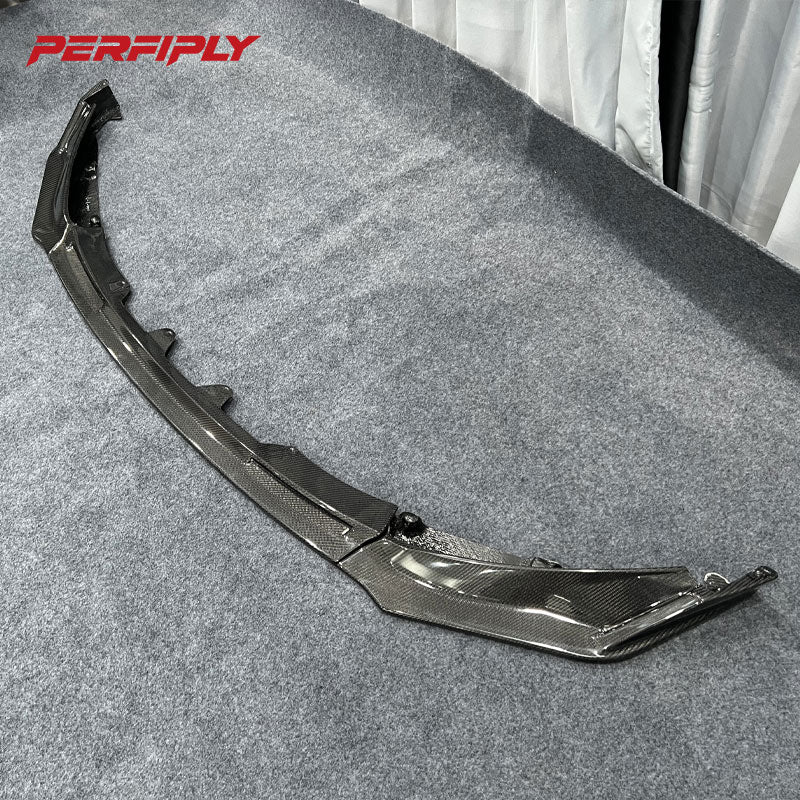 Perfiply Dry Carbon Fiber V Style Front lip For BMW M3 G80 G81 M4 G82 G83 G8X