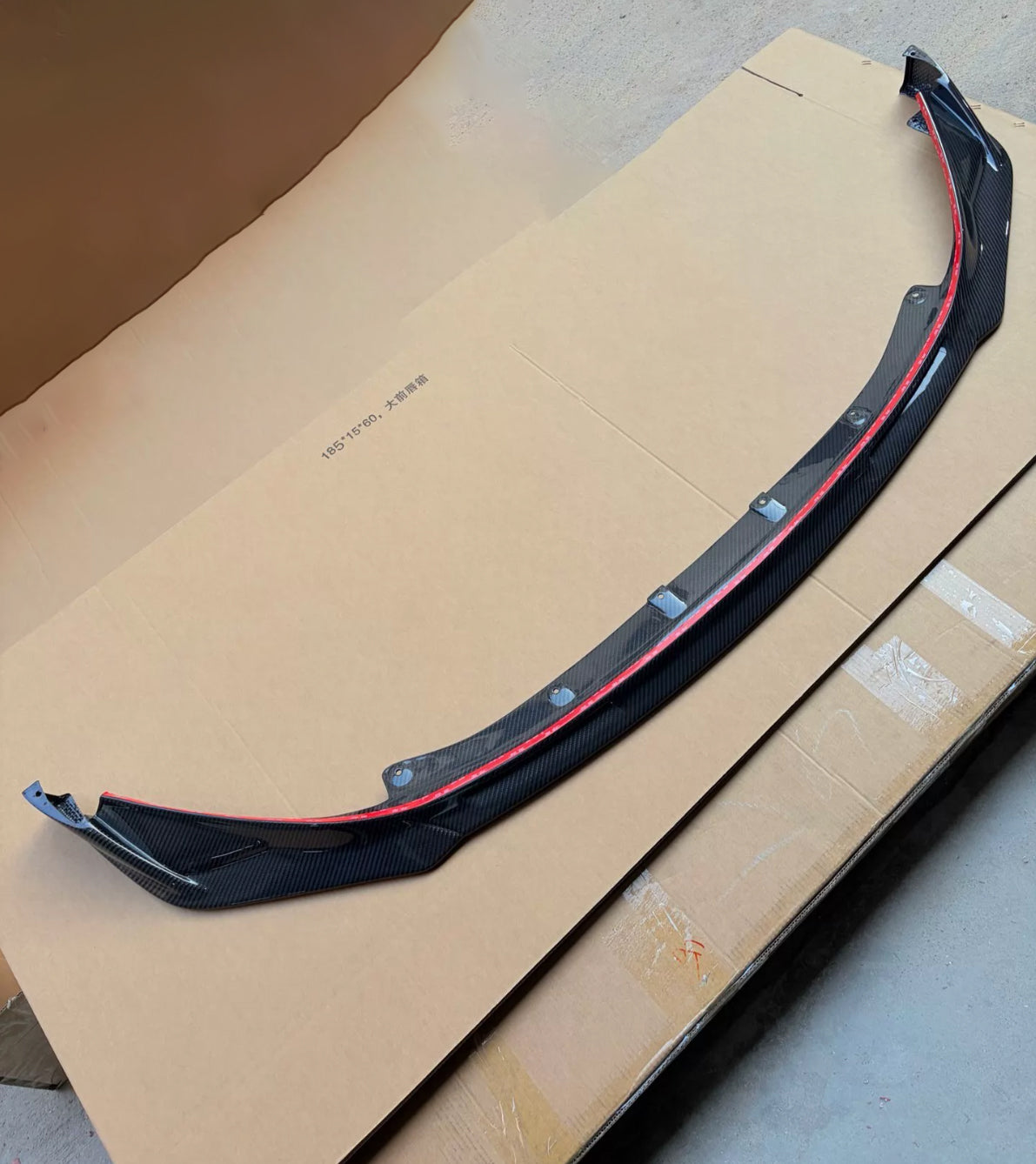 Perfiply Dry Carbon Fiber V Style One-piece Front Lip For BMW M3 G80 G81 M4 G82 G83 G8X